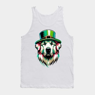 Anatolian Shepherd Dog Celebrates Saint Patrick's Day Tank Top